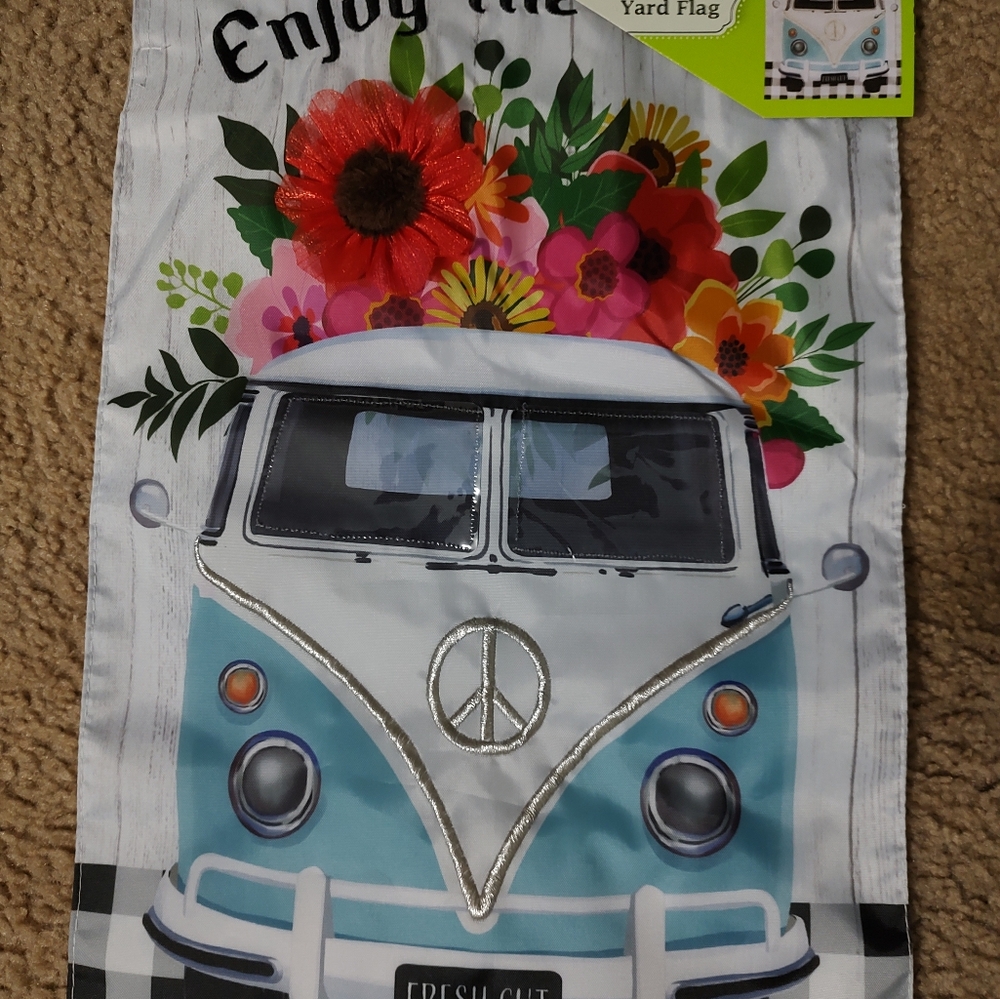 Enjoy the Ride Garden Flag